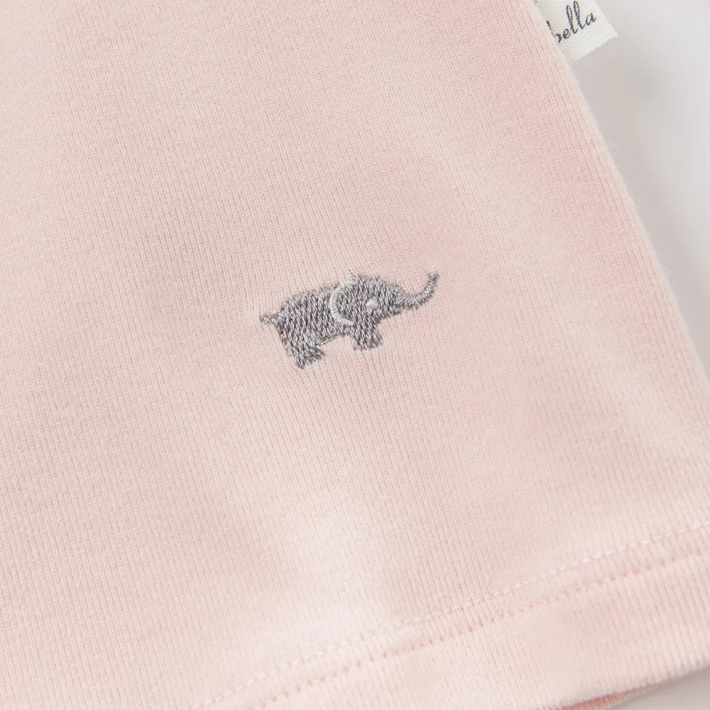 Baby Girl Solid T-Shirt – Pink / Yellow
