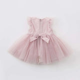 Baby Girl Butterfly Embroidered Chiffon Dress