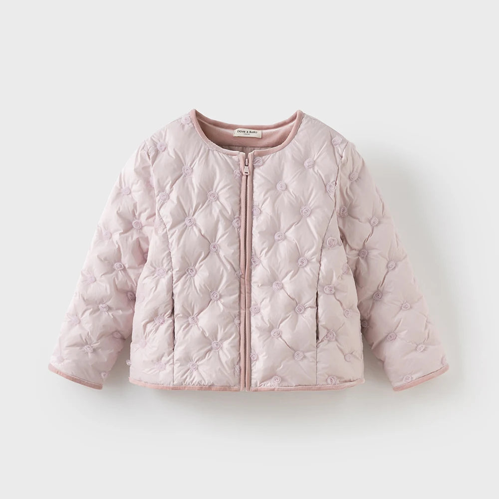 Girls Down Parka – Zipper Warm Winter Coat