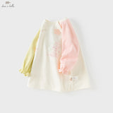 Girl Knitted Long Sleeve Dress – Cartoon Pattern