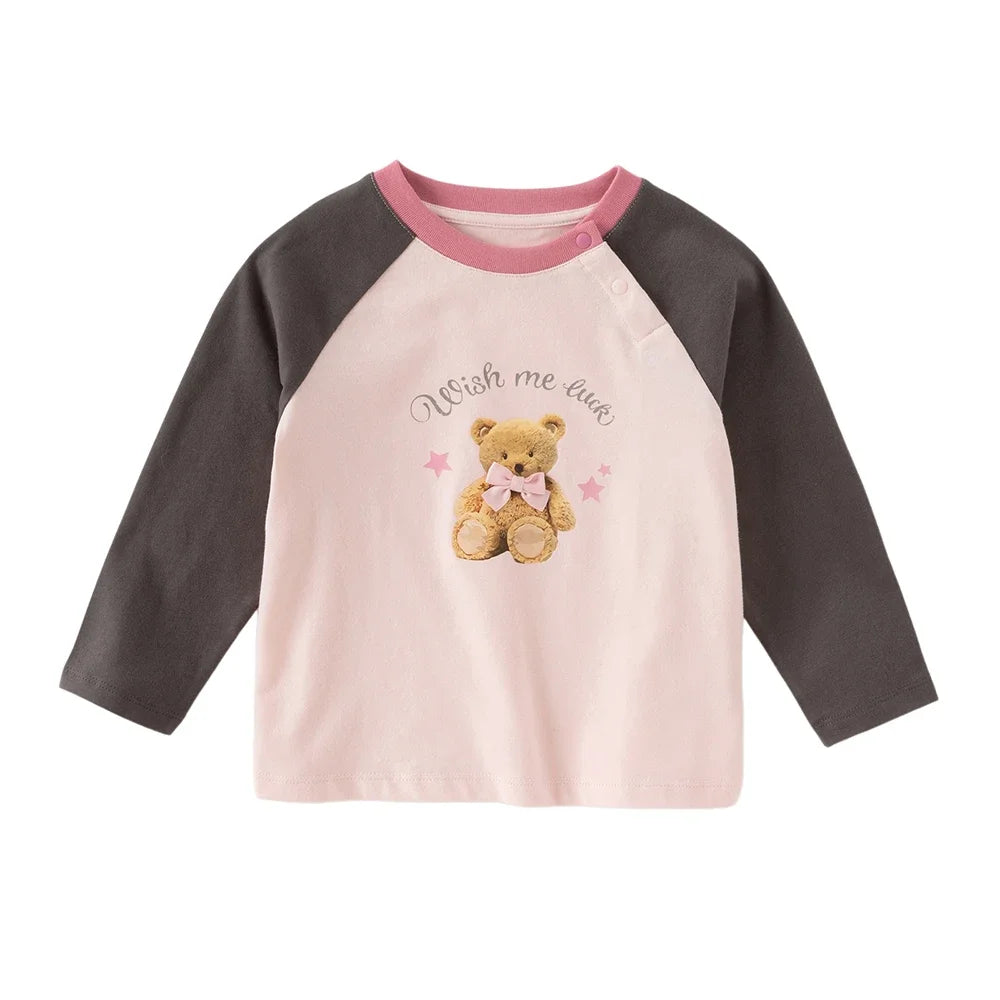 Girl Cotton T-Shirt – Cartoon Print
