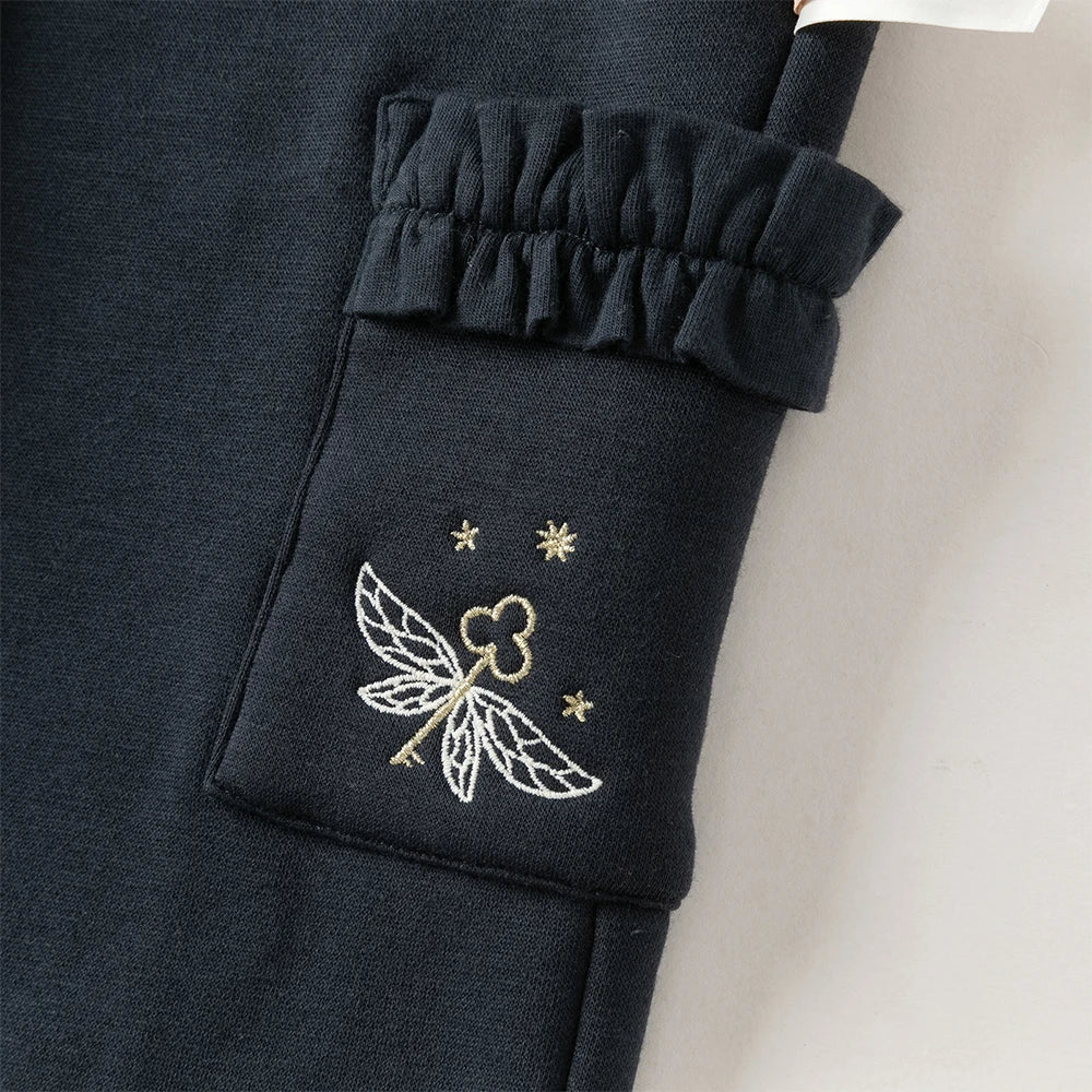 Girls Velvet Pants – Warm Straight Trousers