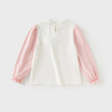 Girl Long Sleeve Cotton Tee – Printed Design