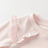 Girl Cartoon Cotton Tee – Sweet Design