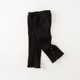 Girls Flared Plush Pants – Casual Winter Look