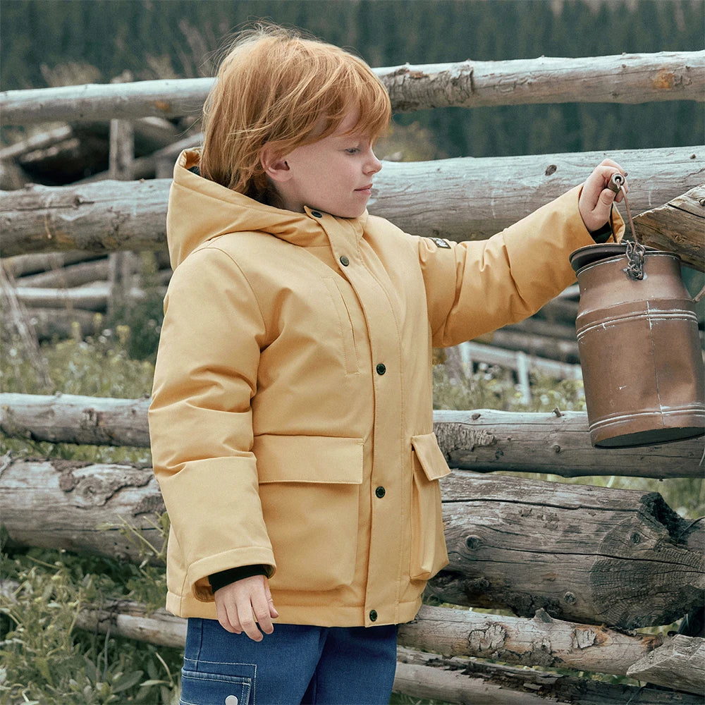 Boys & Girls Down Parka – Waterproof Hooded Warm Coat