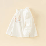 Baby Girl Cotton T-Shirt – Rabbit Print