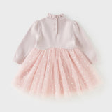 Girl Velvet Flower Sweater Dress – Winter Warm Style