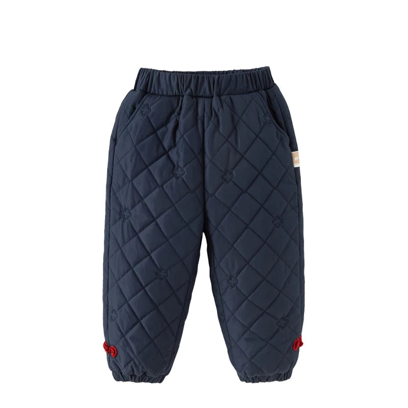 Boys Warm Cotton Pants – Thick Winter Trousers