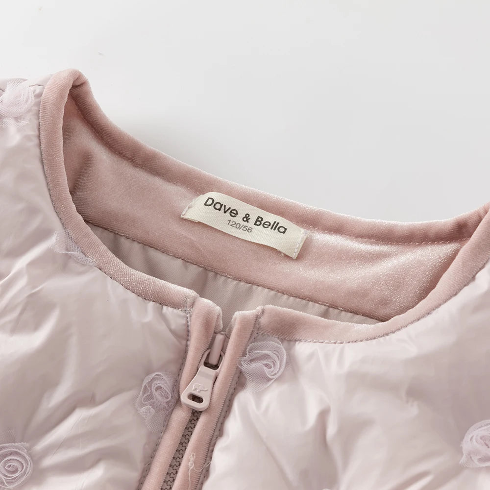 Girls Down Parka – Zipper Warm Winter Coat