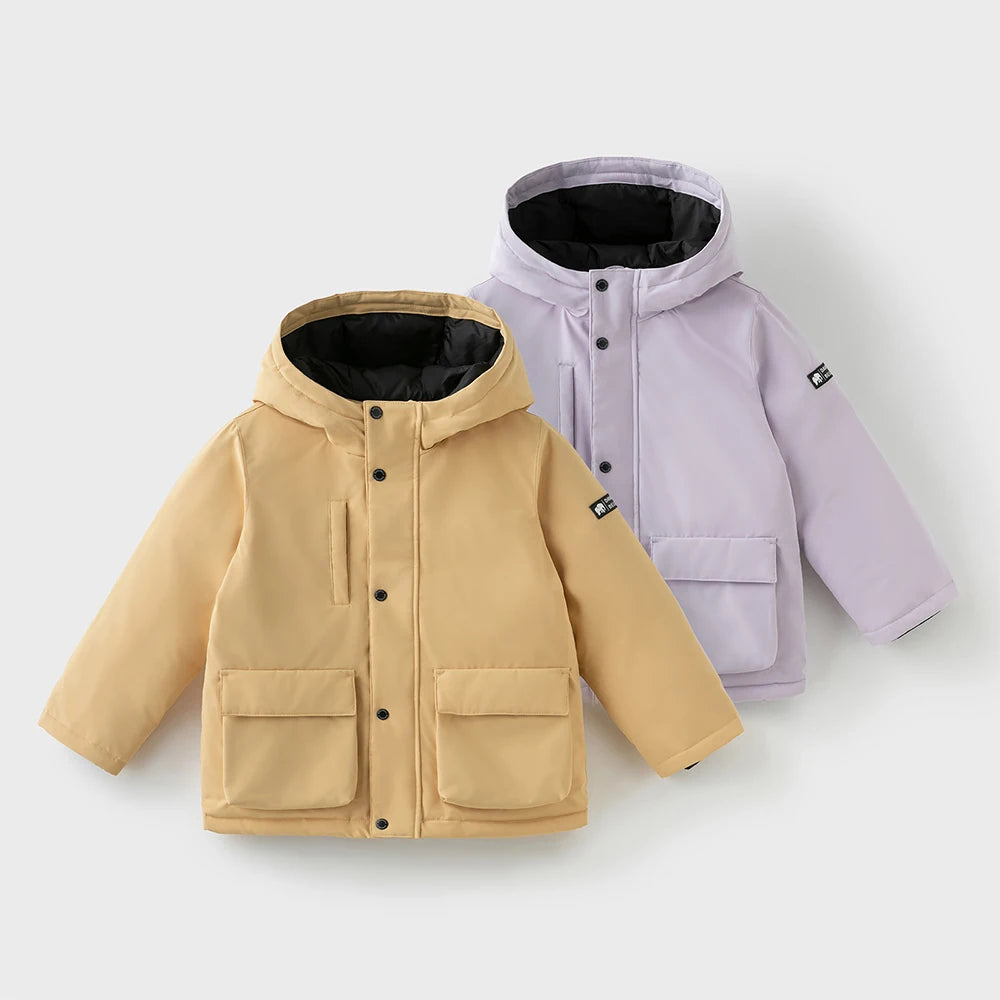 Boys & Girls Down Parka – Waterproof Hooded Warm Coat