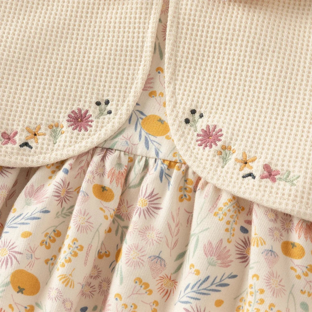 Baby Girl Floral Print Dress – Sweet Autumn Style