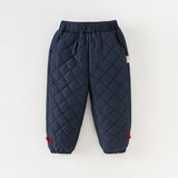 Boys Warm Cotton Pants – Thick Winter Trousers