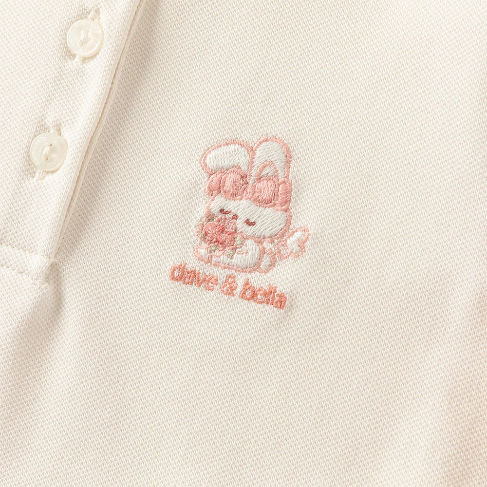 Baby Girl Polo T-Shirt – Cartoon Design