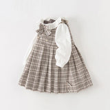 Girl Plaid Dress – Casual Autumn Princess Look