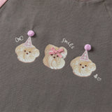 Baby Girl Cotton Tee – Cartoon Print