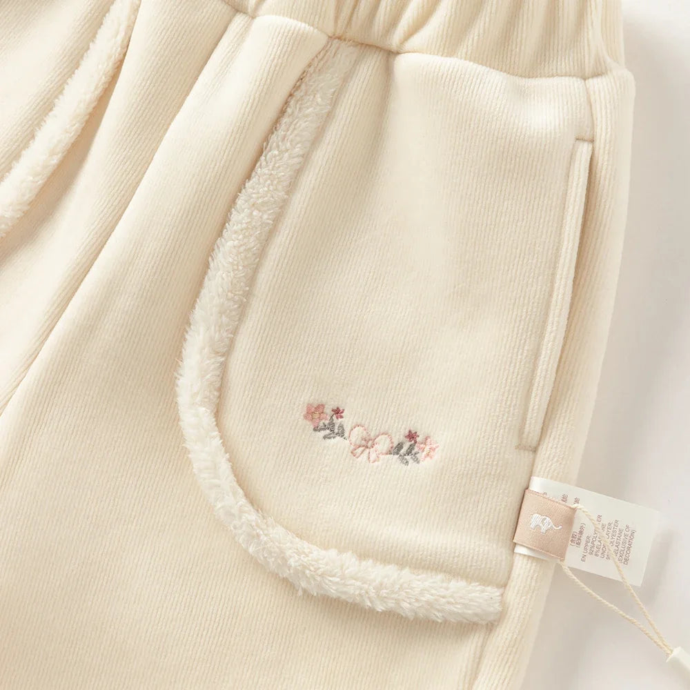 Girls Loose Winter Pants – Thick Warm Trousers