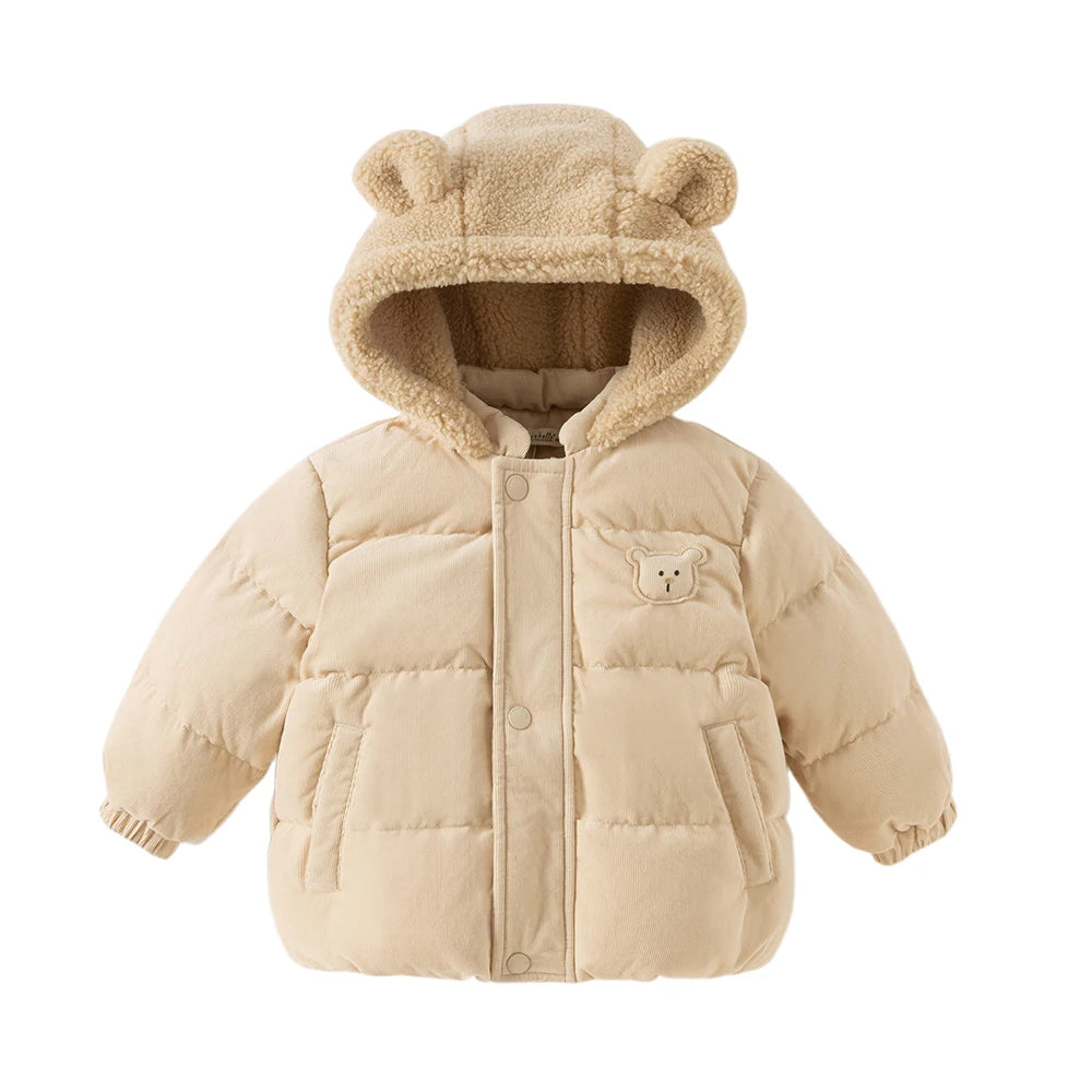 Boys & Girls Duck Down Jacket – Plush Outerwear