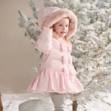 Girls Thick Down Parka – Windproof Outdoor Coat
