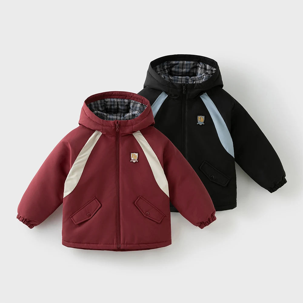 Boys & Girls Down Parka – Hooded Waterproof Coat