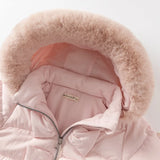 Girls Thick Down Parka – Windproof Outdoor Coat