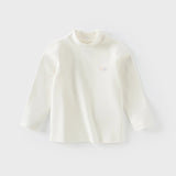 Boys & Girls Warm Turtleneck Cotton Tee
