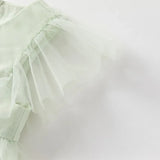 Baby Girl Princess Dress – Embroidered Mesh Party Dress