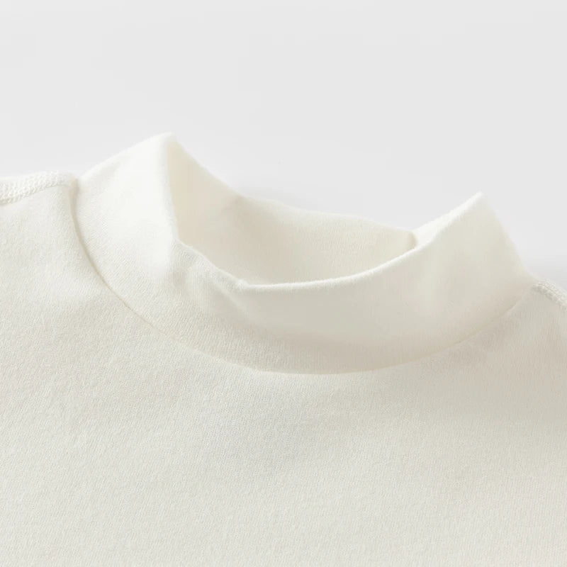 Boys & Girls Warm Turtleneck Cotton Tee