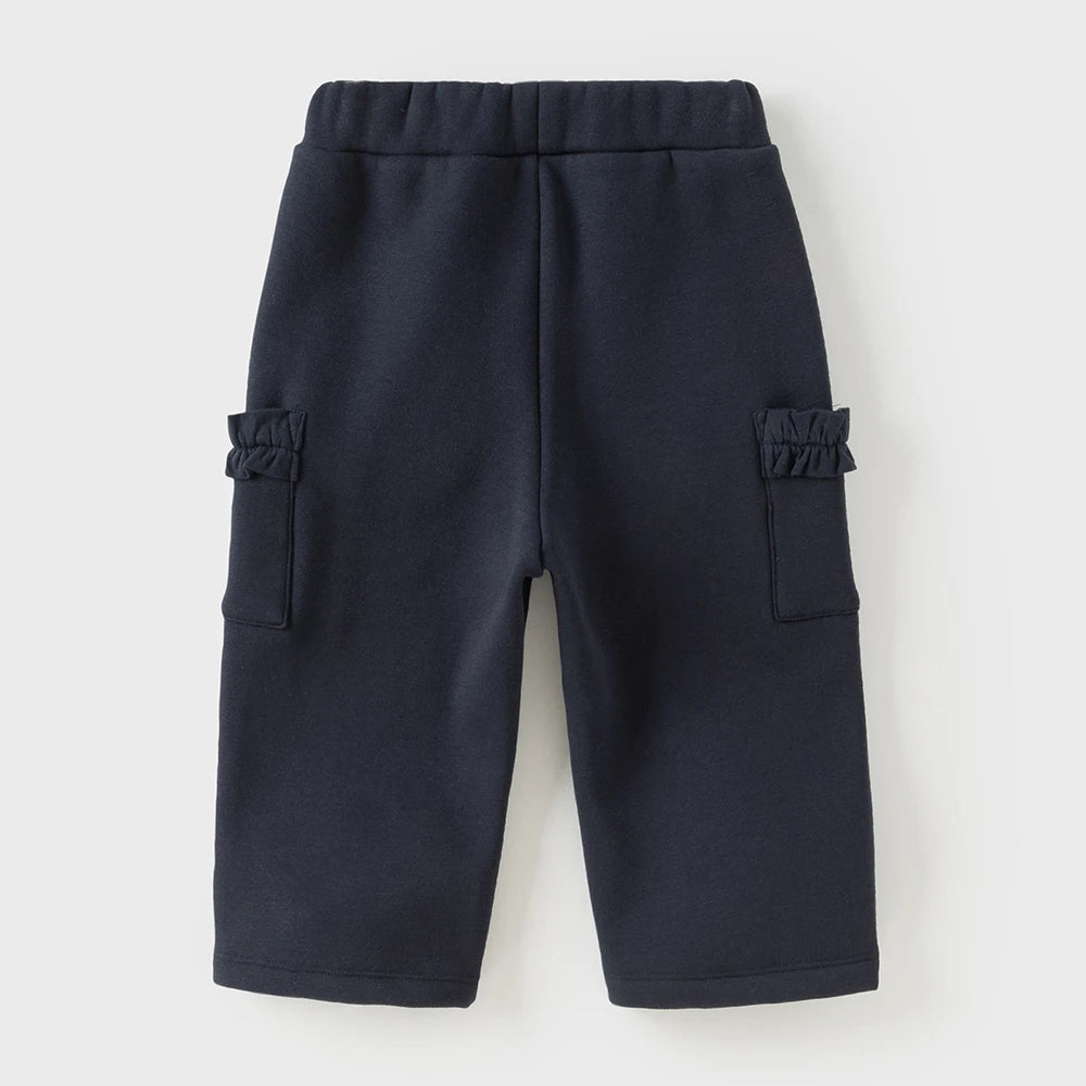 Girls Velvet Pants – Warm Straight Trousers
