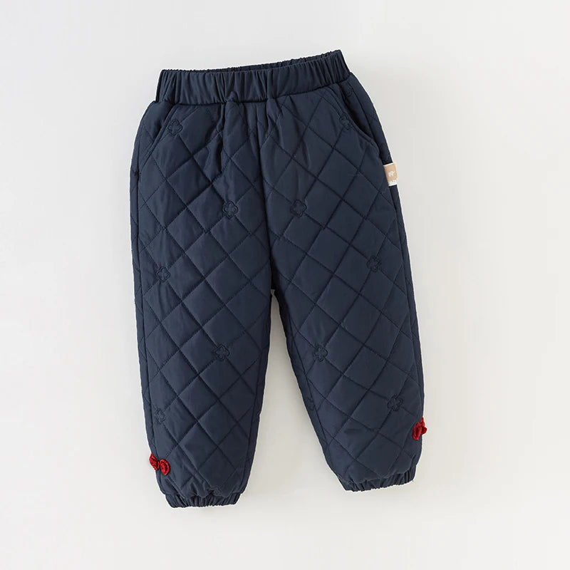 Boys Warm Cotton Pants – Thick Winter Trousers