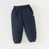 Boys Warm Cotton Pants – Thick Winter Trousers