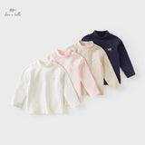 Boys & Girls Warm Turtleneck Cotton Tee