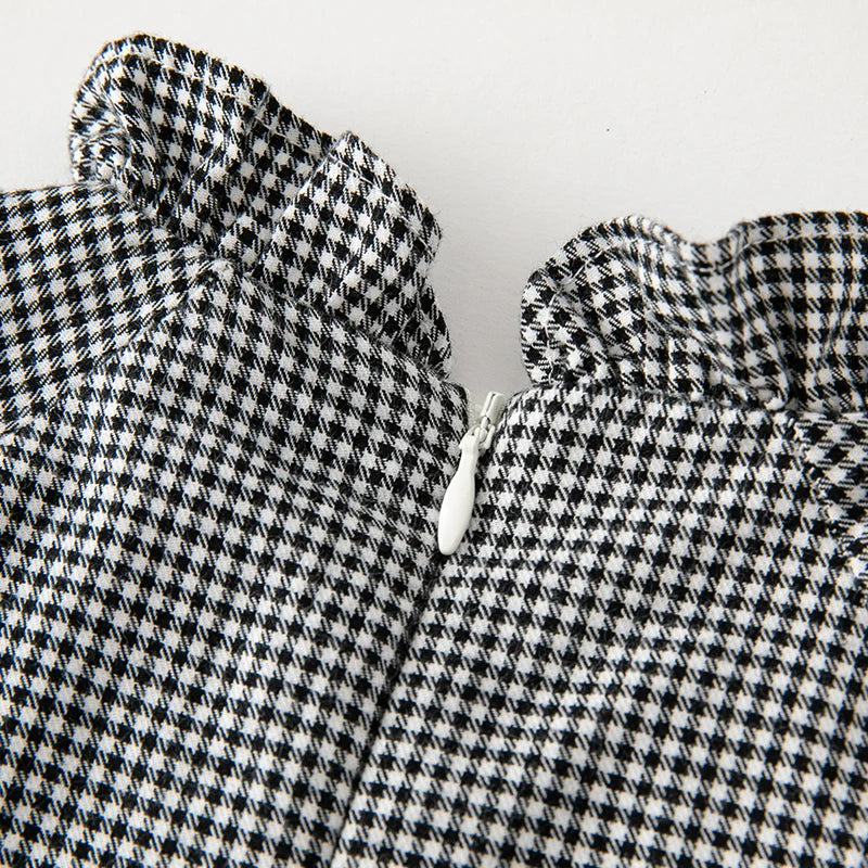 Girl Plaid Dress – Casual Autumn Princess Outfit