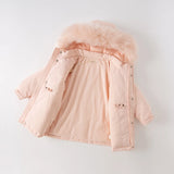 Girls Hooded Down Parka – Warm Waterproof Coat