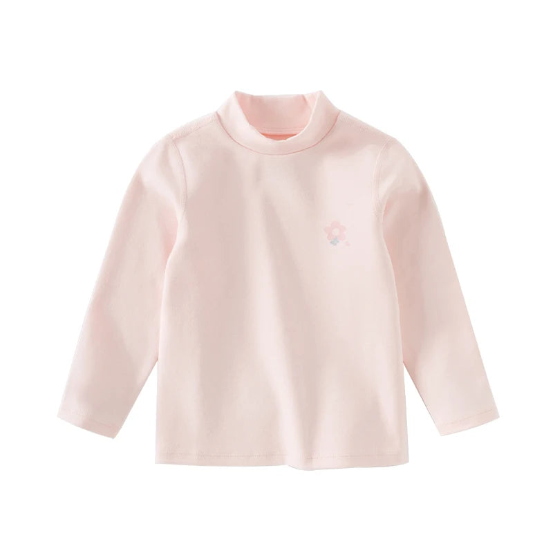 Boys & Girls Warm Turtleneck Cotton Tee