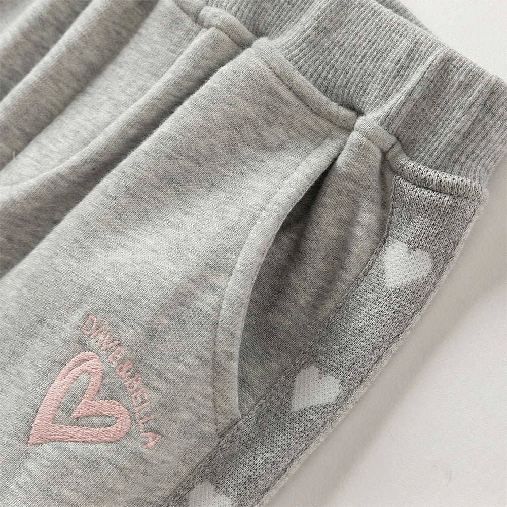 Girls Knit Sports Pants – Love Print Design