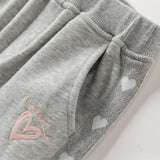 Girls Knit Sports Pants – Love Print Design