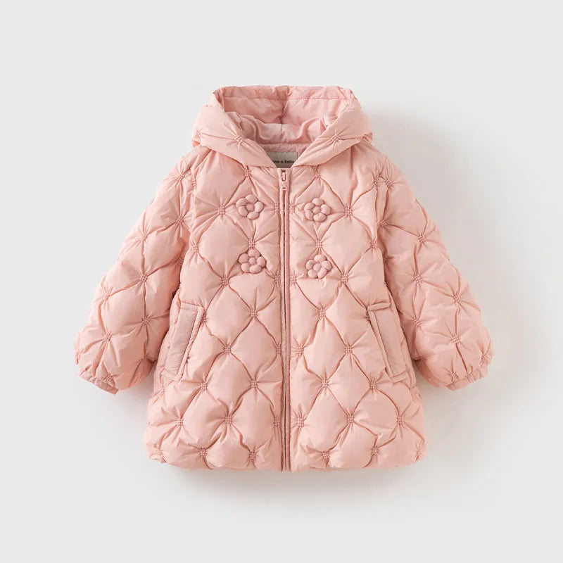 Girls Thick Down Parka – Waterproof Outdoor Jacket