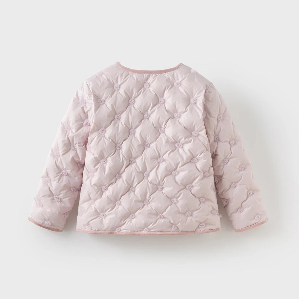 Girls Down Parka – Zipper Warm Winter Coat