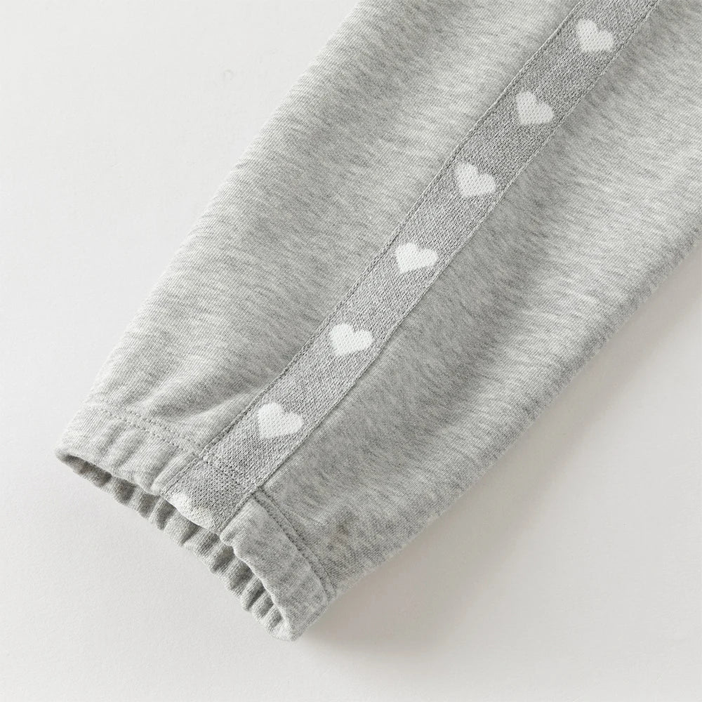 Girls Knit Sports Pants – Love Print Design