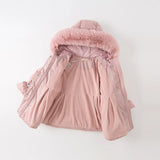 Girls Hooded Down Parka – Windproof Warm Outerwear