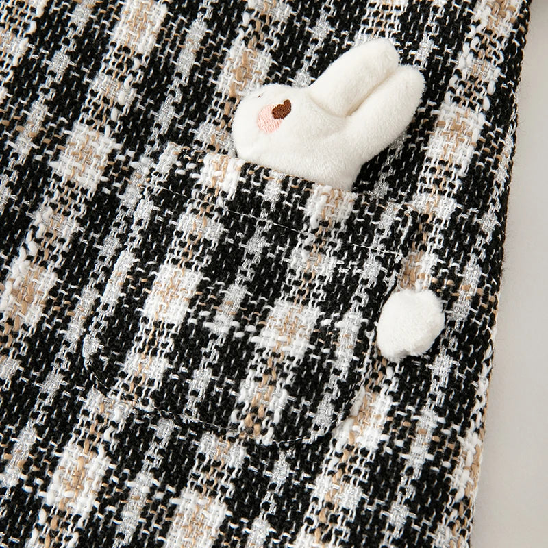 Girl Plaid Princess Dress – Autumn Casual Style
