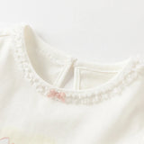 Baby Girl Cotton T-Shirt – Rabbit Print