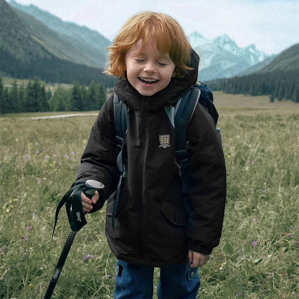 Boys & Girls Down Parka – Hooded Waterproof Coat