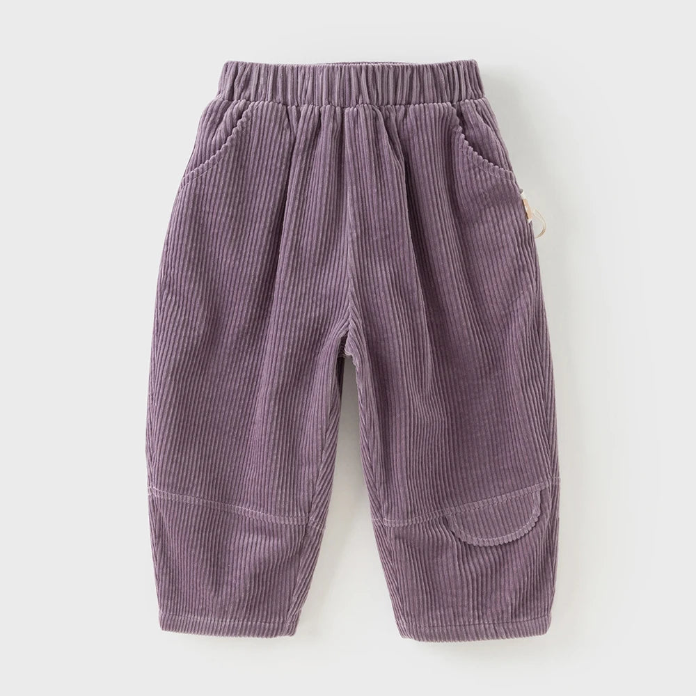 Girls Corduroy Pants – Plush Warm Outerwear