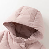 Girls Hooded Down Coat – Long Sleeve Warm Outerwear