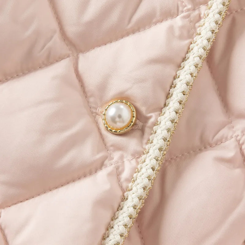Girls White Duck Down Parka – Winter Warm Coat