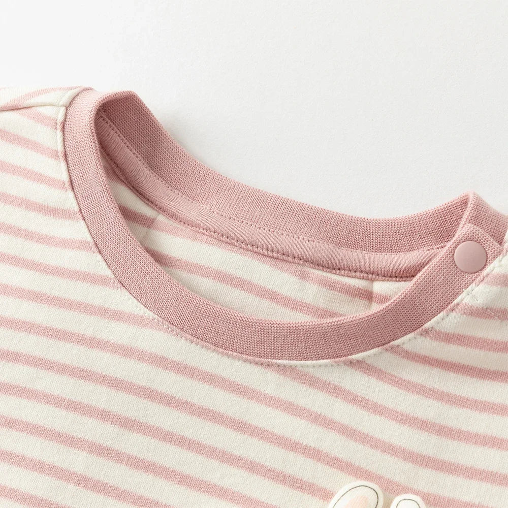 Girl Striped Cotton T-Shirt – Sweet Style