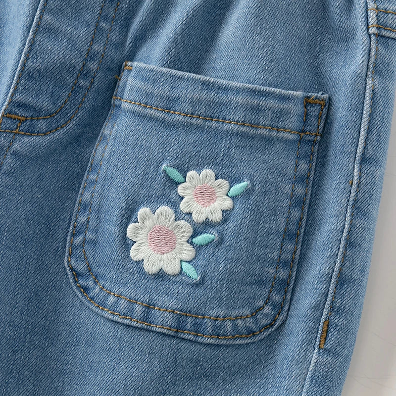 Girls Flared Cropped Pants – Spring Casual Look