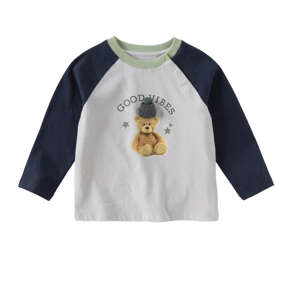 Girl Cotton T-Shirt – Cartoon Print